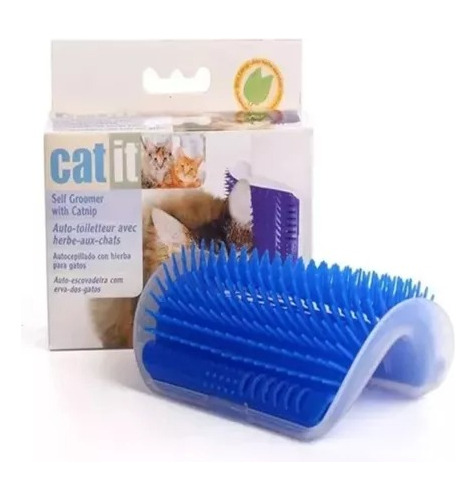 Rascador Esquinero Pared Para Gatos Cepillo Con Catnip Catit