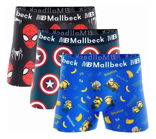 Kit 10 Cuecas Box Boxer Infantil Mallbeck De Microfibra Bebe Menor preço em Kit 10 Cuecas Box Boxer Infantil Mallbeck De Microfibra Bebe