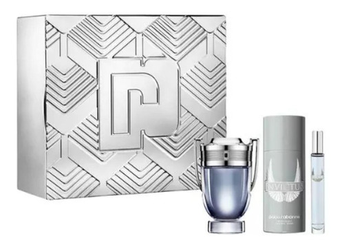 Perfume Invictus X 100 Ml + Deo + Mini X 10  Est Original