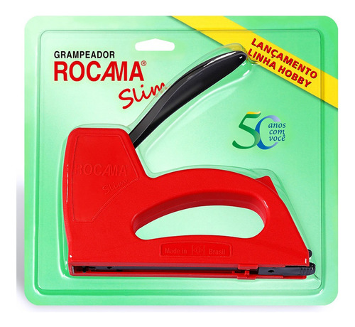 Grampeador Rocama Slim - Utiliza Grampos Linha 106