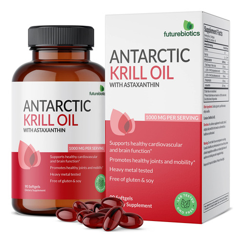 Futurebiotics Aceite De Krill Antártico Con Omega-3s Epa, Dh