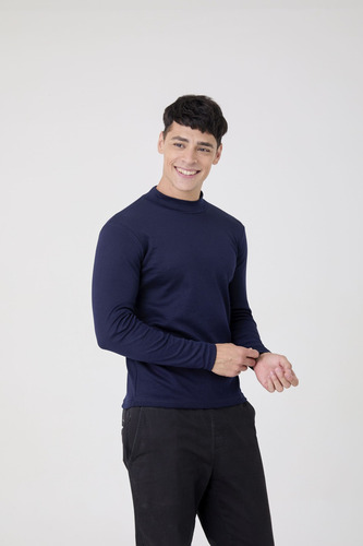 Camiseta Media Polera Termica Hombre Algodón Tres Ases 609