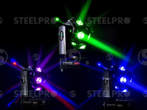 Imagen 6 de 8 de Cabeza Móvil Led Beam 12x15 Steelpro Retroball Rgbw