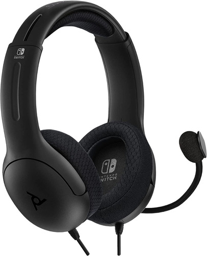 Lvl40 Stereo Wired Headset Black (pdp) Nintendo Switch