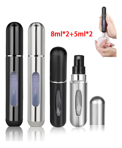 4 Mini Atomizador Para Perfume Botellas De Perfume Viaje