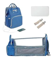 Comprar Mochila Bolso Maternal Bebé Cuna Gran Capacidad Impermeable Color Celeste