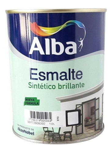 Esmalte Sintetico Alba Standard Blanco Brillante 20l Pintumm