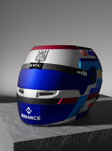 Mate Casco Franco Colapinto Alpine 2025 - 3d Colapinto 2025 Colapinto 2025