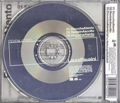 Cd Escucha Atento (laura Pausini) Estándar