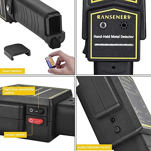 Ranseners Varita Detectora De Metales, Varita De Seguridad,