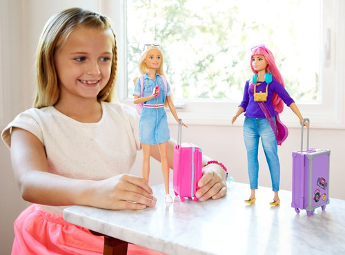 Barbie Vamos De Viaje Con Accesorios Viajera Mattel