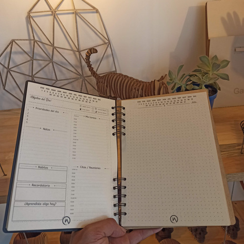 Agenda Personalizada Química | Cuaderno Madera Grabado Láser