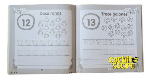 Libro De Aprendizaje Trazos Numeros Con Actividades