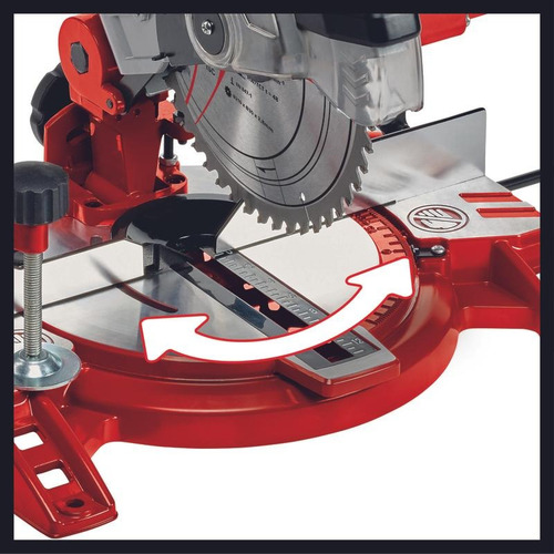 Sierra Ingleteadora Einhell Cabezal Aluminio Tc-ms 2112 Rojo