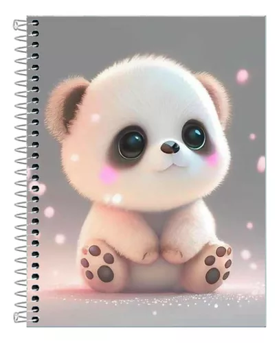 Caderno para Desenho Panda - 20X28cm