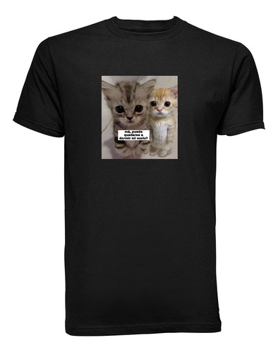 Playera T-shirt Meme Gatos Puede Quedarse A Dormir Mi Novio