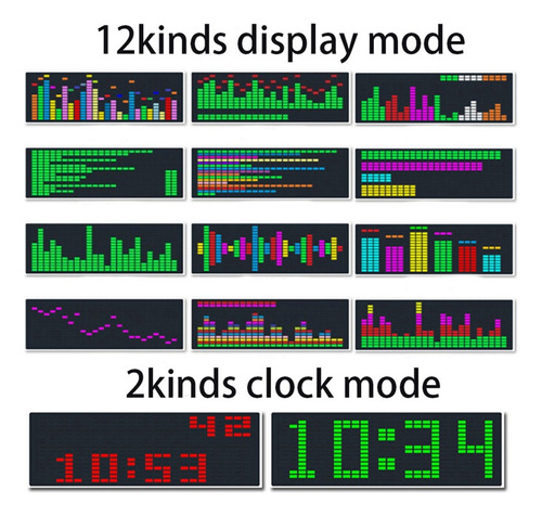 Luces Rítmicas Led Music Spectrum, Sensor De Voz, 1624 Rgb A