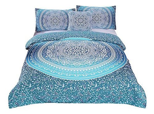 Juego De Cama Sleepwish Twin Boho Bedding Mandala, Color Tur