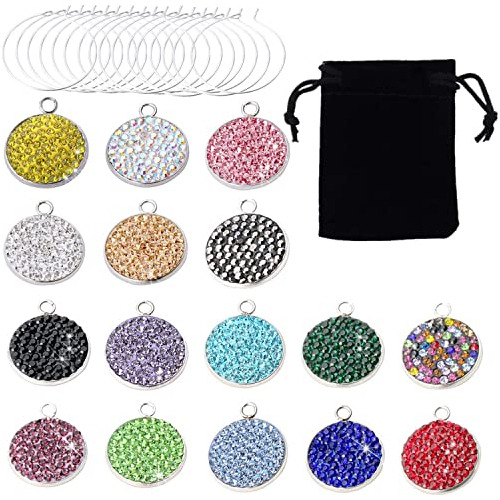 16 Abalorios Para Copas De Vino Bling, Etiquetas Para Botell