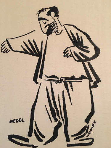 Miguel Covarrubias, Caricatura De Medel, Serie Los Cómicos