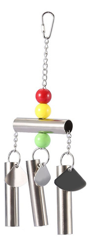 Campana De Acero Inoxidable Para Pájaros Juguete De Pie