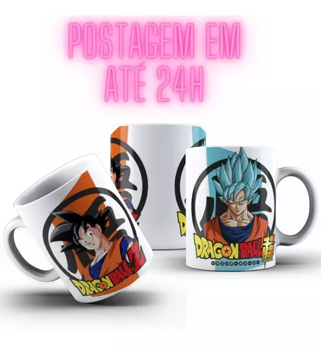 Caneca de Porcelana Dragon Ball Z Com Nome Super Saiyajin