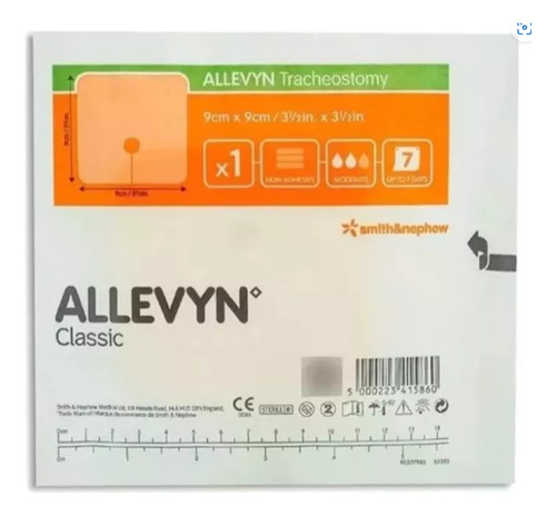 Allevyn Curativo Traqueostomia 9x9cm - Smith&nephew - Un