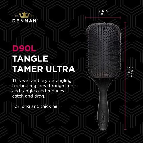 Denman Tangle Tamer Ultra (negro) Cepillo De Paleta Desenred