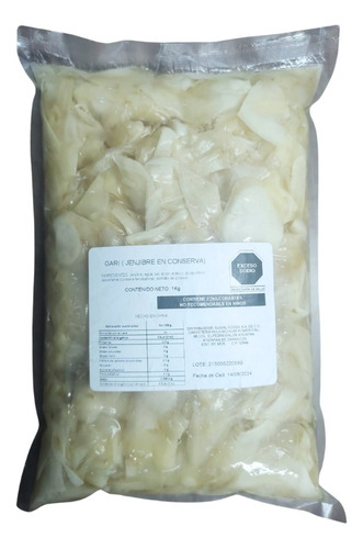 Jengibre Encurtido - Gari Blanco 1 Kg