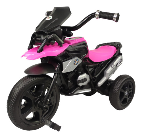 Triciclo Para Niños Con Diseño De Moto Y Luz Frontal