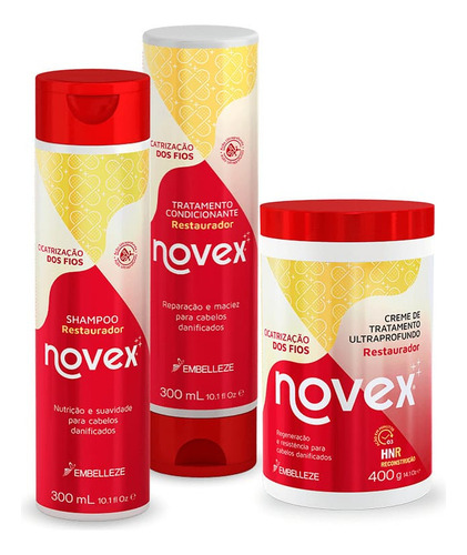 Kit Novex Cicatrização Dos Fios Tratamento Completo
