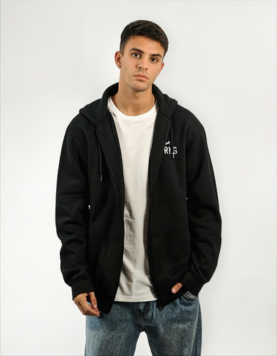 Campera Canguro Orgn Zip Hood Hombre Shop Senise Surf