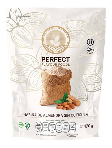 Harina Perfect Flavour Foods De Almendra Sin Cutícula 470g