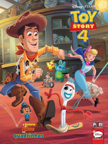 História Em Quadrinhos Toy Story 4 Pixel Disney Pixar