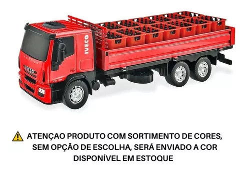 Caminhão Brinquedo Infantil Miniatura Iveco Tector Dropside