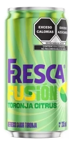 Refresco Fresca Fusión Toronja Citrus 6 Pzs De 235 Ml C/u