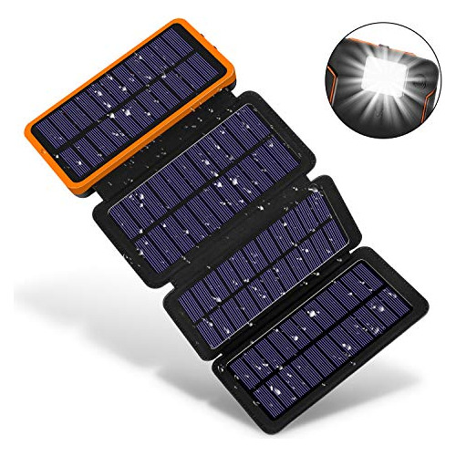 Solar Portatil Para Telefono Celular Externo Dual 2 Puerto