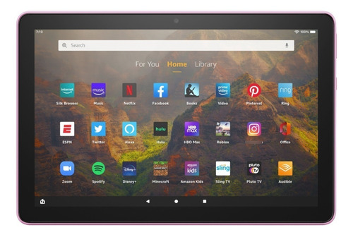 Imagen 1 de 8 de Tablet Amazon Fire Hd 10 Rosa 3gb 1080p 32gb Gen 11 2021 F