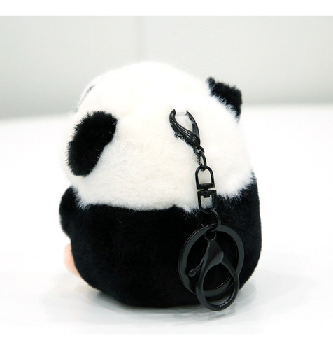 Llavero De Panda De Peluche De Dibujos Animados Con Mochila