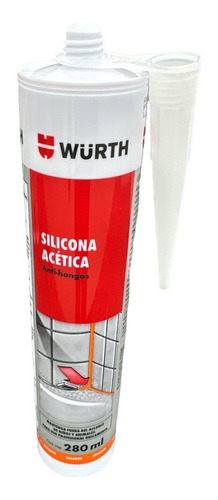 Silicona Acetica Anti Hongos 280ml C/fungicida Wurth 