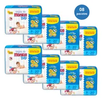Comprar Fraldas Turma da Mônica Baby kit 8 pacotes fralda P com 20 unidades atacado P