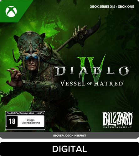 Diablo IV: Vessel of Hatred - Standard Edition Xbox Series X|S, Xbox One (Digital)