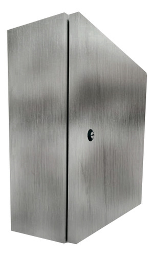 Quadro De Comando Porta Dupla Aço Inox 800x600x250 Ip54 Inox Escovado