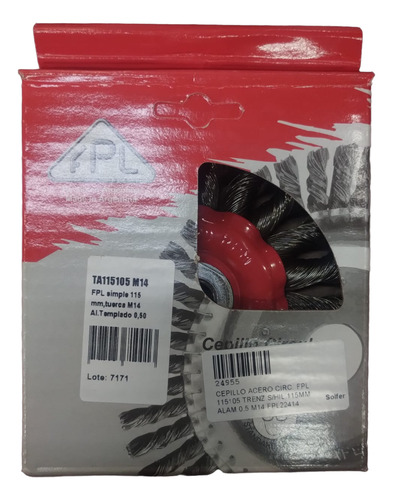 Cepillo Acero Circular Fpl 115105 Trenzado 115mm Alamb. 0,5