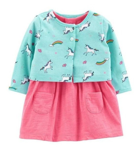 Vestido Cardigan Unicórnio Carters - Girl - Outlet