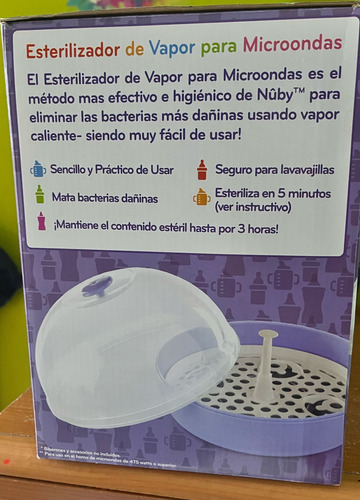 Esterilizador De Mamilas Para Microondas Nuby