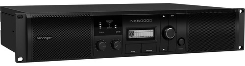 Amplificador de áudio preto Behringer NX6000D