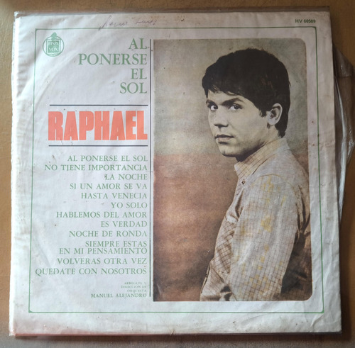 Raphael - Al Ponerse El Sol | Disco Vinilo Lp