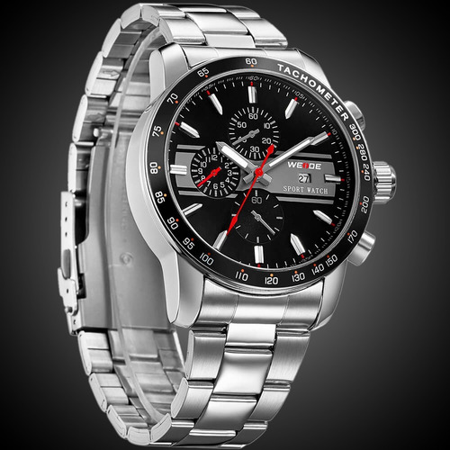 Relógio Masculino Weide Prata Wh3313-3c