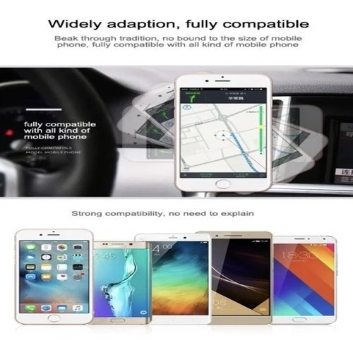 Imagen 9 de 10 de Soporte De Telefono Para Auto Rejilla Magnetico - Baseus